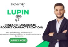 Lupin Jobs for MSc Biotech Graduates Apply for Research Associate Position Now!