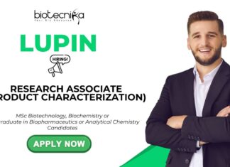 Lupin Jobs for MSc Biotech Graduates Apply for Research Associate Position Now!