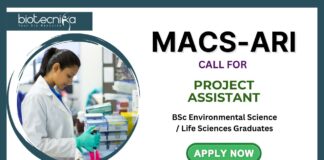 MACS-ARI Pune Call for Project Assistant Role BSc Life Science Graduates Apply Now!