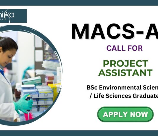 MACS-ARI Pune Call for Project Assistant Role BSc Life Science Graduates Apply Now!