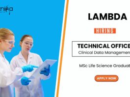 MSc Life Science Job at Lambda Apply Now for the Technical Officer Role