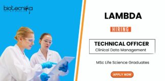 MSc Life Science Job at Lambda Apply Now for the Technical Officer Role