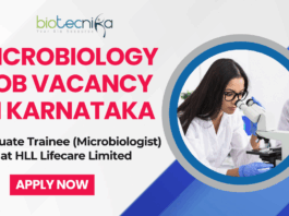 Microbiology Job Vacancy in Karnataka - Apply for Graduate Trainee (Microbiologist) at HLL Lifecare Limited