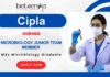 Microbiology Job at Cipla – QA & QC Careers in Sikkim