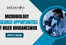 Microbiology Research Opportunities at NISER Bhubaneswar - Government Research Vacancy in India - Apply Now