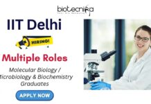 Molecular Biology Jobs at Delhi - IIT Delhi Careers | Apply Now