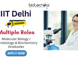 Molecular Biology Jobs at Delhi - IIT Delhi Careers | Apply Now