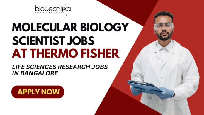 Molecular Biology Scientist Jobs at Thermo Fisher - Life Sciences Research Jobs in Bangalore - Apply Now