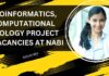 MSc Bioinformatics & Comp Bio Job Vacancies at NABI