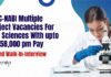MSc & PhD Life Sciences Vacancies at NABI - Attend Walk-In