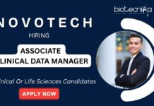 Openings for Clinical Data Management Jobs Apply Now for Associate Clinical Data Manager Role at Novotech Careers
