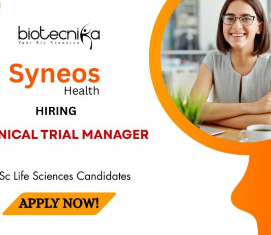 Openings for Clinical research jobs Apply Now at Syneos Health Careers!