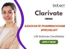 Openings for PV Jobs Apply for Associate Pharmacovigilance Specialist Role at Clarivate Careers