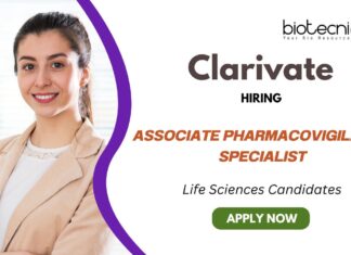 Openings for PV Jobs Apply for Associate Pharmacovigilance Specialist Role at Clarivate Careers
