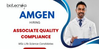 Openings for Quality Control Jobs at Amgen Careers Apply for the MSc Life Science Job Now!