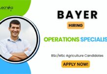 Operations Specialist Role in Telangana - Apply Now at Bayer Careers!