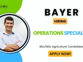 Operations Specialist Role in Telangana - Apply Now at Bayer Careers!