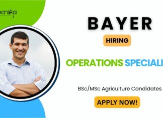 Operations Specialist Role in Telangana For Agriculture Candidates – Apply Now at Bayer Careers! Operations Specialist Role in Telangana - Apply Now at Bayer Careers!