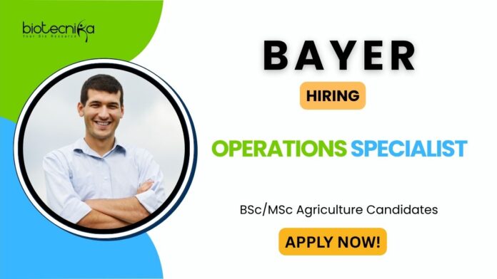 Operations Specialist Role in Telangana - Apply Now at Bayer Careers!