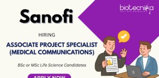 Opportunities for Associate Project Specialist Role – Medical Communications at Sanofi Careers Apply Now for the Medical Writing Job in Hyderabad!