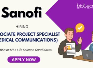 Life Sciences Project Specialist Jobs at Sanofi – Apply Online Opportunities for Associate Project Specialist Role – Medical Communications at Sanofi Careers Apply Now for the Medical Writing Job in Hyderabad!