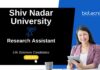Research Assistant Job at Shiv Nadar University. Life Sciences Candidates, Apply Now. Life Science jobs. CST-UP-funded project.