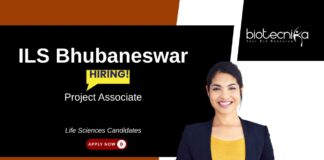 Project Associate Job Opportunity at ILS Bhubaneswar. Life Sciences Candidates, Apply Now. Life Sciences job