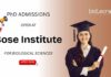 Biological Sciences PhD Opportunity at Bose Institute