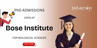 Biological Sciences PhD Opportunity at Bose Institute