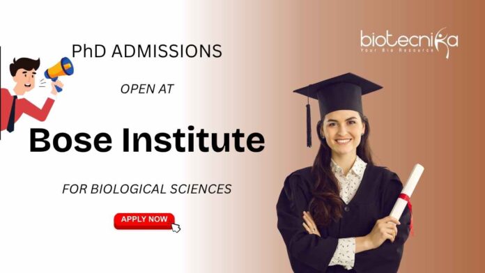 Biological Sciences PhD Opportunity at Bose Institute
