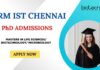 PhD Admissions Life Sciences: SRM IST Chennai Invites Applications for PhD Admission 2025 PhD Admissions Life Sciences: SRM IST Chennai invites applications for PhD Admission 2025