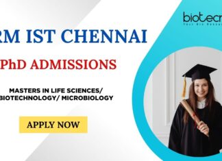 PhD Admissions Life Sciences: SRM IST Chennai invites applications for PhD Admission 2025
