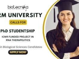 PhD Position in RNA Therapeutics at SRM University Apply Now to work in ICMR-funded Project!