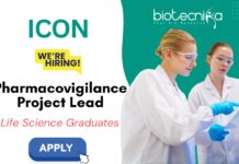 Pharmacovigilance Job Vacancy in Bangalore & Chennai - Project Lead Position in Drug Safety Apply Now