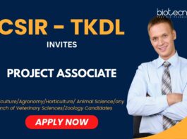 Project Associate Job at CSIR-TKDL Unit - Apply for the R&D Jobs