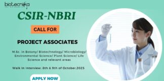 esearch Jobs at CSIR NBRI: Calls for Application for the position of Project Associates - Apply Now