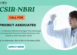 esearch Jobs at CSIR NBRI: Calls for Application for the position of Project Associates - Apply Now