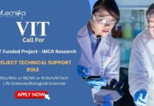 Project Technical Support Job at VIT – Apply Now for the ICMR Phage Research