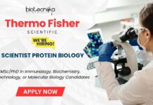 Protein Biology Job at Thermo Fisher Scientific Click here to Apply Now for Scientist Role