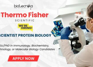 Protein Biology Job at Thermo Fisher Scientific Click here to Apply Now for Scientist Role