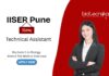 IISER Pune Recruitment 2025, for Technical Assistant Role. Bachelor's in Biology and Teaching experience, Attend the Walk-in Interview.