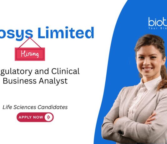 Clinical Research Jobs at Infosys, Bengaluru. For the Regulatory and Clinical Business Analyst Role. Clinical research jobs in Life Sciences.