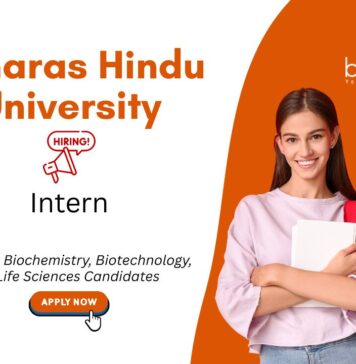 Internship for Biotechnology Students at Banaras Hindu University, Banaras. Zoology Internship. Life Sciences candidates, Apply Now.