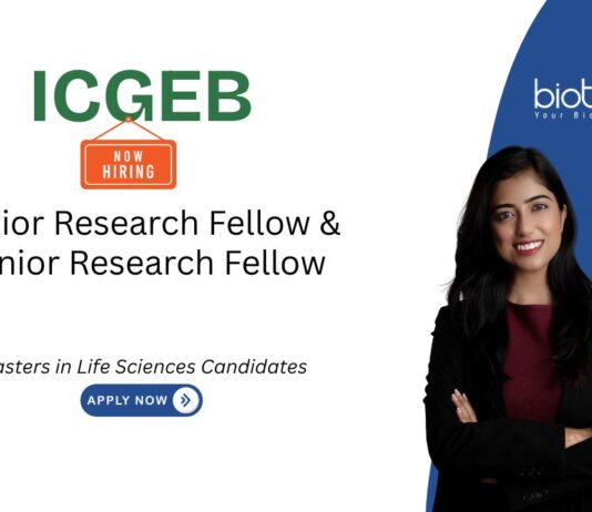 Research Fellowship at ICGEB | Masters in Life Sciences Candidates, Apply Now Research Fellowship at ICGEB. Masters in Life Sciences Candidates, Apply Now. ICGEB vacancies in Molecular Biology & Proteomics.