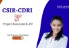 Biotechnology Jobs at CSIR-CDRI. Project Associate & JRF positions in Life Sciences and Biochemistry. Walk-in Interview