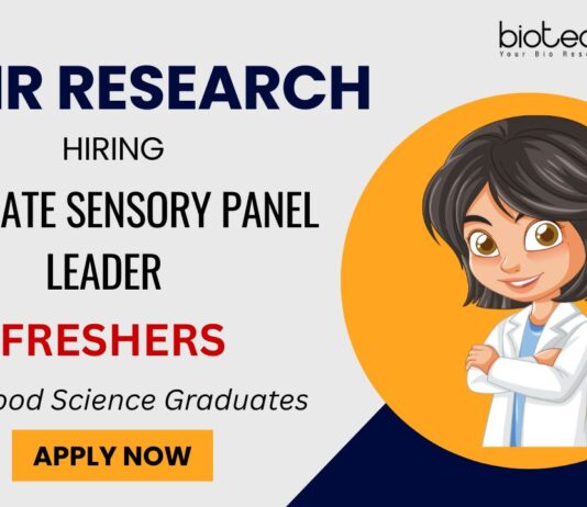 QA Job for Freshers at MMR Research Apply for the Food Science Job in Mumbai Now!