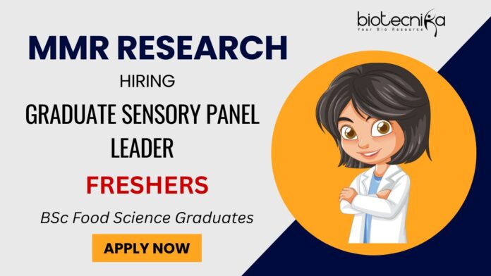 QA Job for Freshers at MMR Research Apply for the Food Science Job in Mumbai Now!