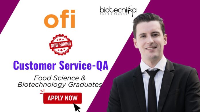Quality Assurance Jobs at OFI Bangalore | Food Industry Careers