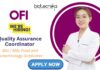 OFI Hiring for Customer Service - Quality Assurance Coordinator Role in Bangalore | BSc / MSc Food and Biotechnology Graduates Apply