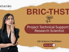 Research Jobs at BRIC-THSTI. Project Technical Support & Research Scientist Positions. Life Sciences Candidates, Apply Now.